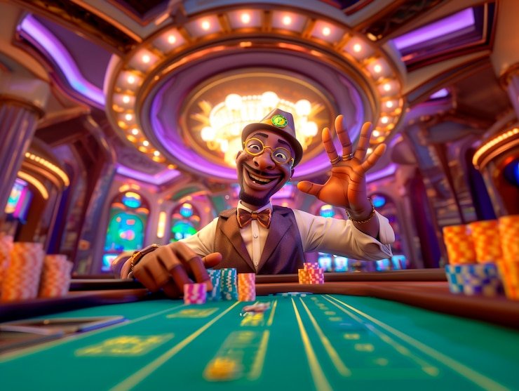 Live dealer studio setup for Wild Bandito roulette and blackjack tables